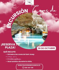 Reserva excursión Coves de Sant Josep Octubre 2025