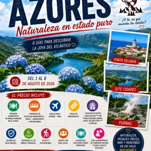 Reserva Viaje a Azores agosto 2026