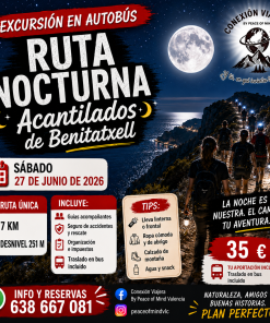 ruta nocturna acantilados Benitatxell