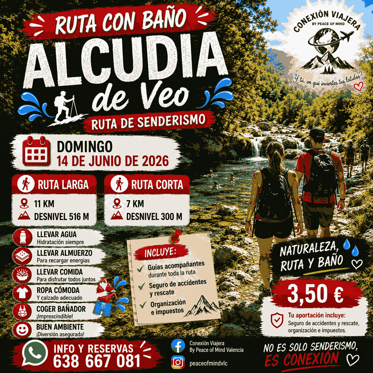 RUTA CON BAÑO ALCUDIA DE VEO