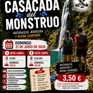Senderismo cascada del monstruo