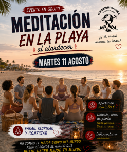 MEDITACIÓN EN LA PLAYA 11 AGOSTO