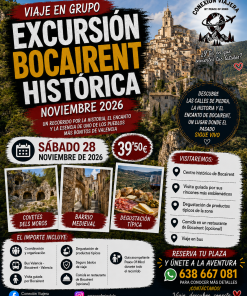 Excursión Bocairent histórica noviembre 2026