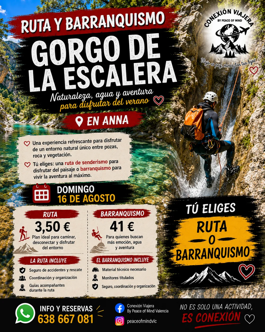 RUTA Y BARRANQUISMO GORGO DE LA ESCALERA