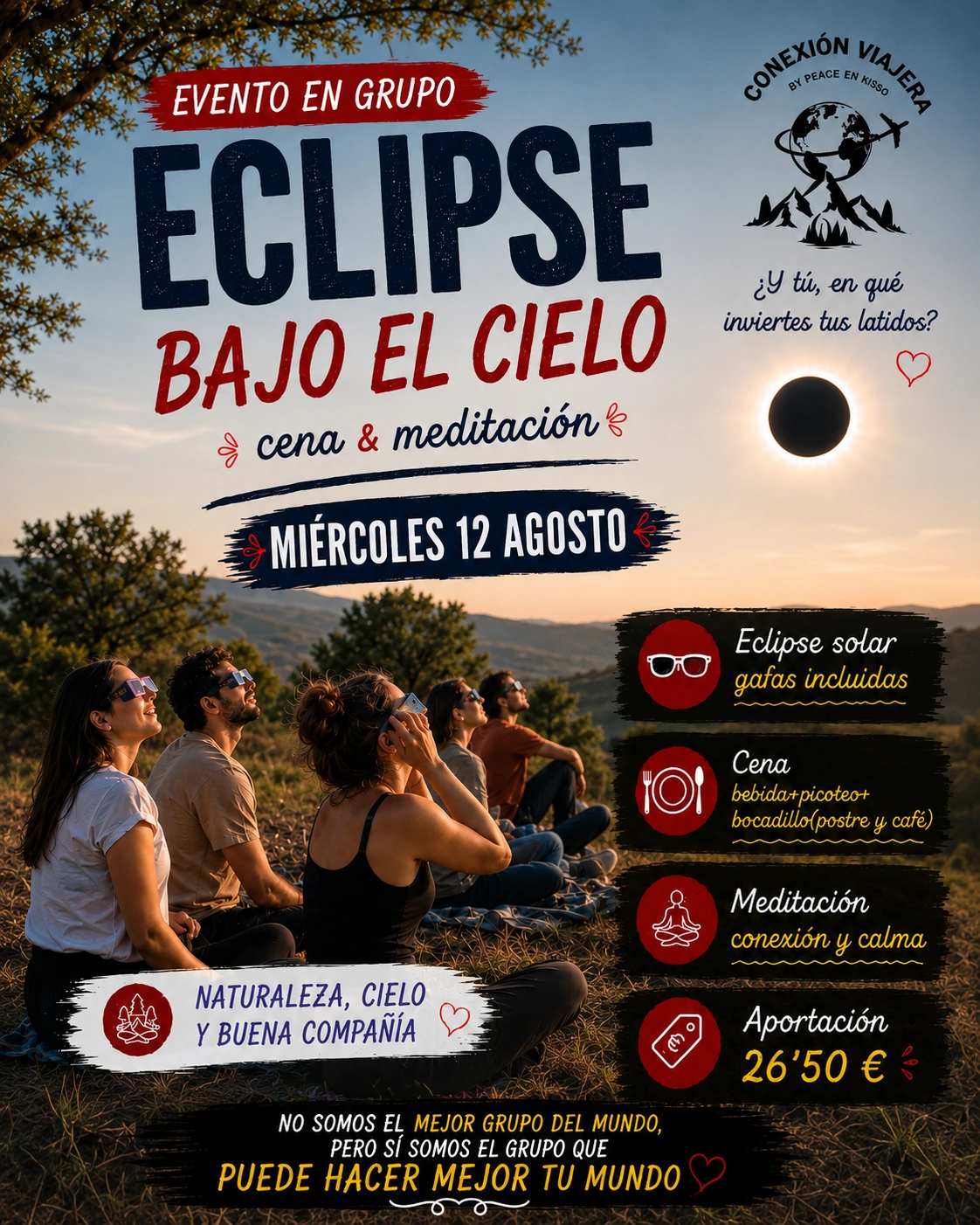 ECLIPSE CON CENA Y MEDITACIÓN