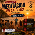 MEDITACIÓN EN LA PLAYA AL ATARDECER