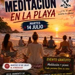 MEDITACIÓN EN LA PLAYA AL ATARDECER