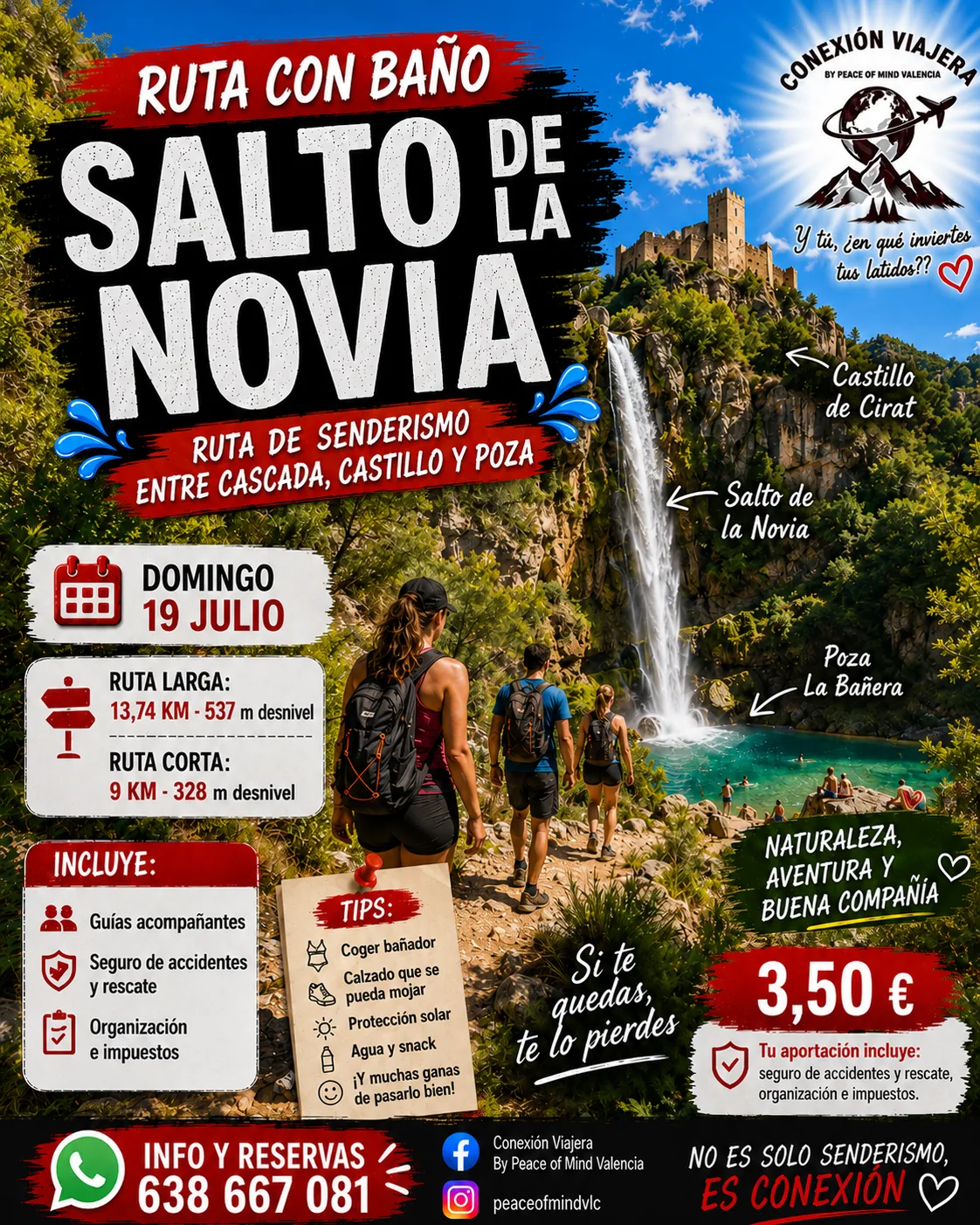 SENDERISMO SALTO DE LA NOVIA 2027