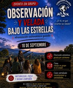 OBSERVACIÓN Y VELADA BAJO LAS ESTRELLAS 18 sept