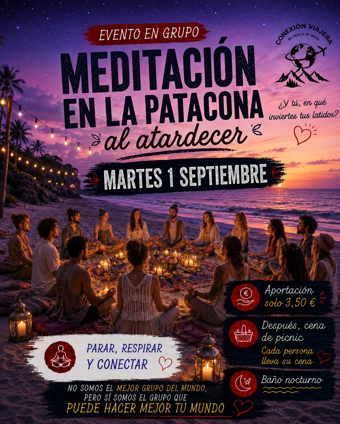 MEDITACIÓN EN LA PLAYA 1 DE SEPTIEMBRE