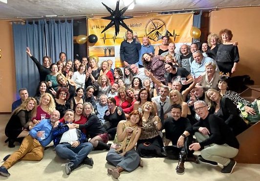 Celebración de Nochevieja del grupo Conexión Viajera