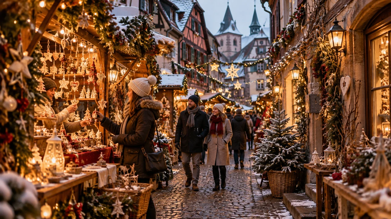 Recorrido por pueblos y mercados de Alsacia en Navidad