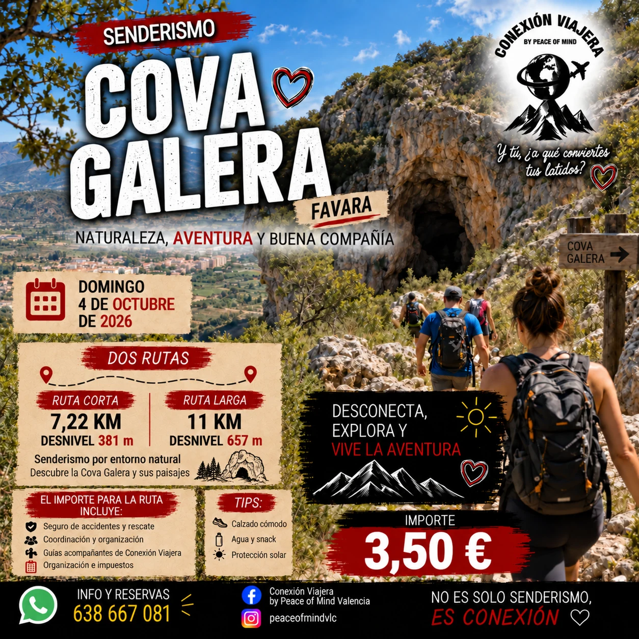RUTA DE SENDERISMO COVA GALERA