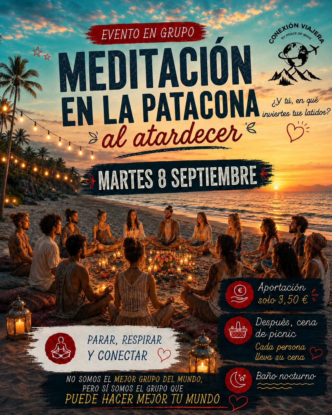 MEDITACIÓN EN LA PLAYA 8 DE SEPTIEMBRE