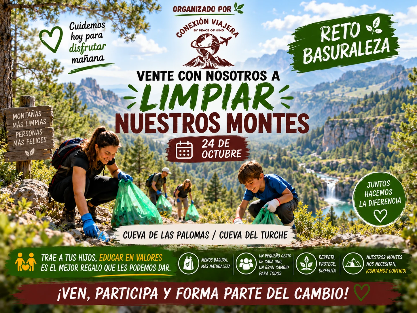 BASURALEZA RETO CONEXIÓN VIAJERA