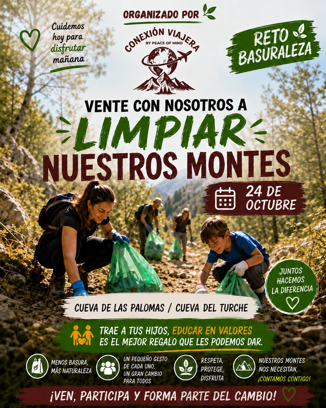 BASURALEZA RETO CONEXIÓN VIAJERA
