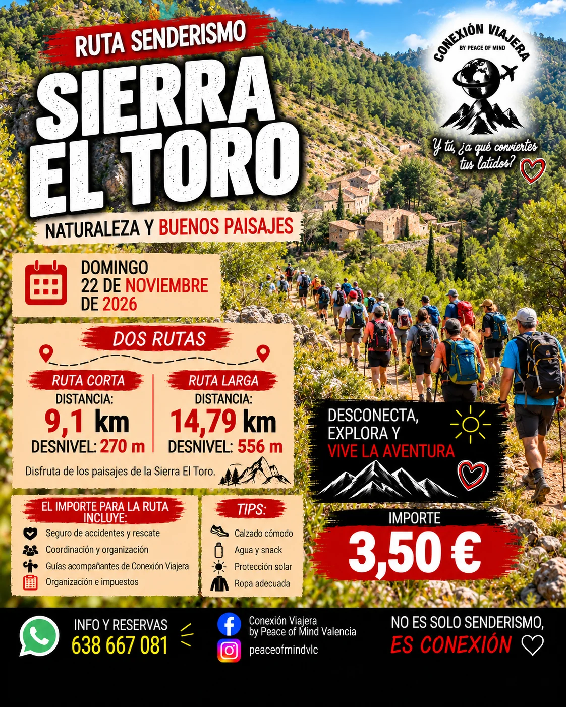 Ruta Senderismo Sierra del Toro