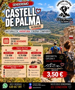 Ruta Castell de Palma Alfahuir 29 noviembre
